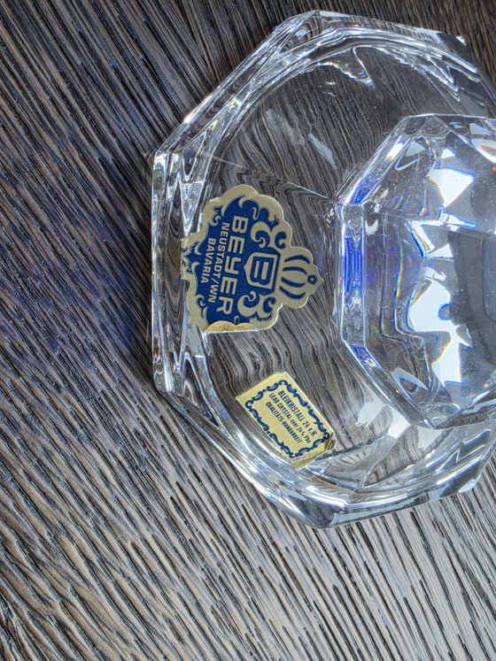 Large Vintage Beyer Bleikristall 38cm Cobalt Blue Crystal Vase - Bavaria – Glass (photo 2 of 5)