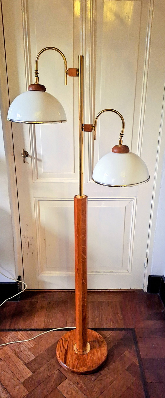 Image 1 of Lámpara de pie de madera Bony Design de los años 70