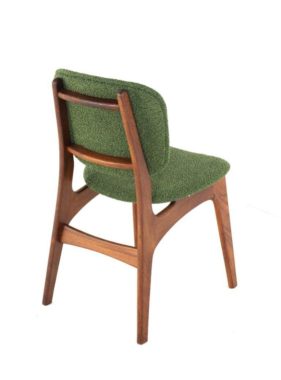 Image 1 of Set van 6 Nederlandse eetkamerstoelen stoelen vintage gestoffeerd