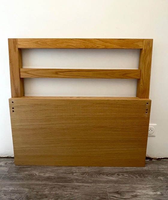 Image 1 of Single bed 90x200 cm Solid Oak - HABITAT (Adams model) + Firm Comfort Mattress.