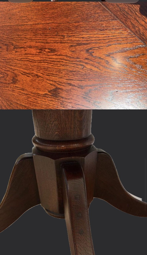 Image 1 of Cherry wood Art Nouveau dining table 130cm