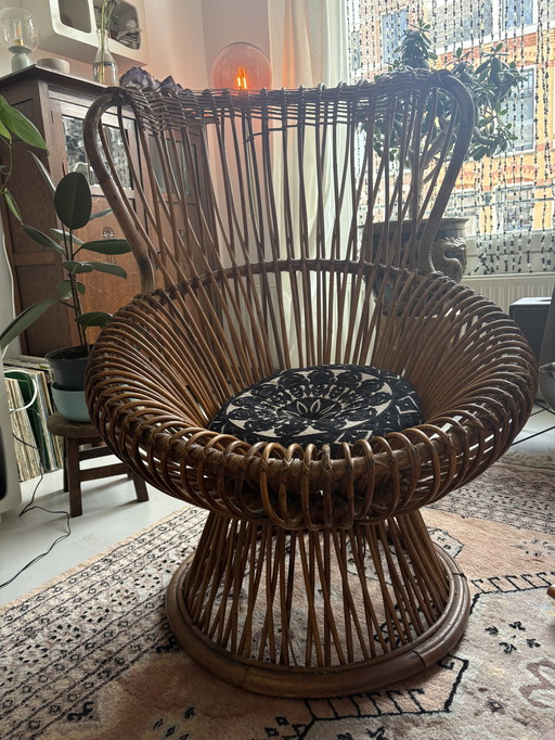 franco albini margherita rattan fauiteil