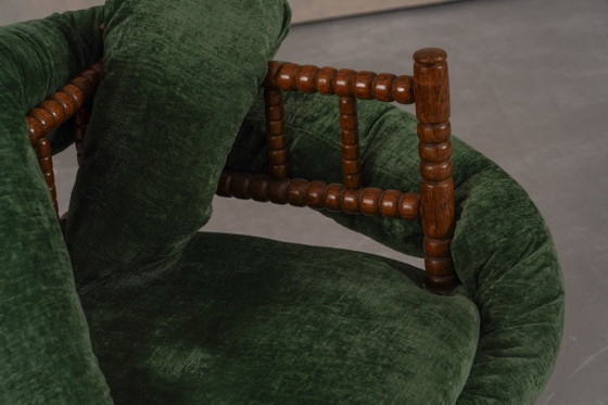 Image 1 of Sedie Bobbin vintage, reinterpretate da Corina Olaru, Olanda, anni '30, set da 2