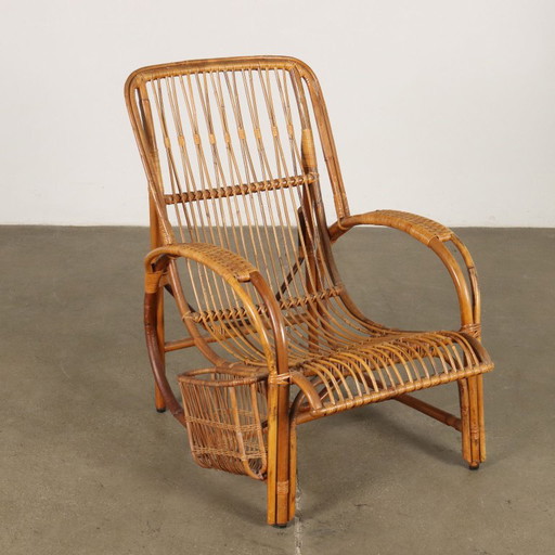 Wicker armchair from the 1960s – fauteuils
