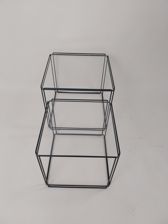 Image 1 of 1 x set of isocele tables by Max Sauze 1970's