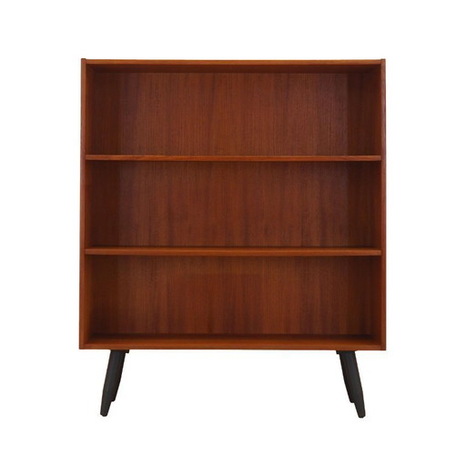 Teakhouten boekenkast, Deens ontwerp, jaren 70, vervaardigd door Clausen & Søn