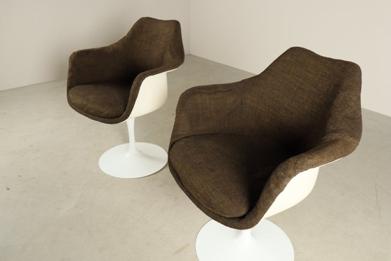 Image 1 of Paar originele Tulip-fauteuils van Eero Saarinen voor Knoll International, jaren 60