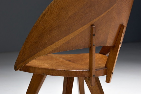 Image 1 of Mid-Century Plywood Dining Chairs, Italy, 1950s