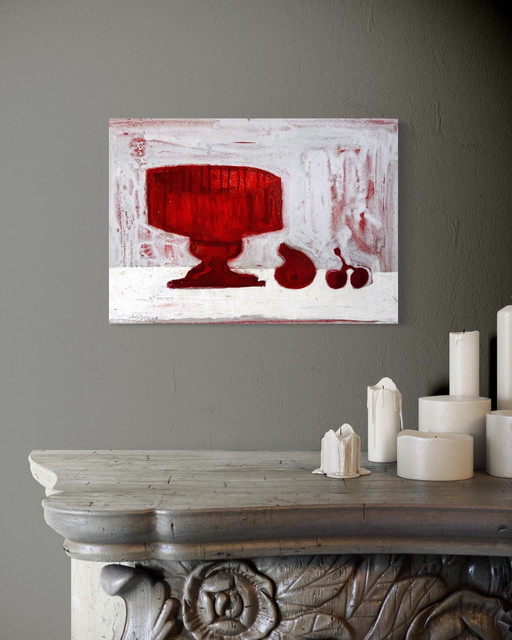 Robert Detheux - Eclats de Rouge - Still Life - 1963