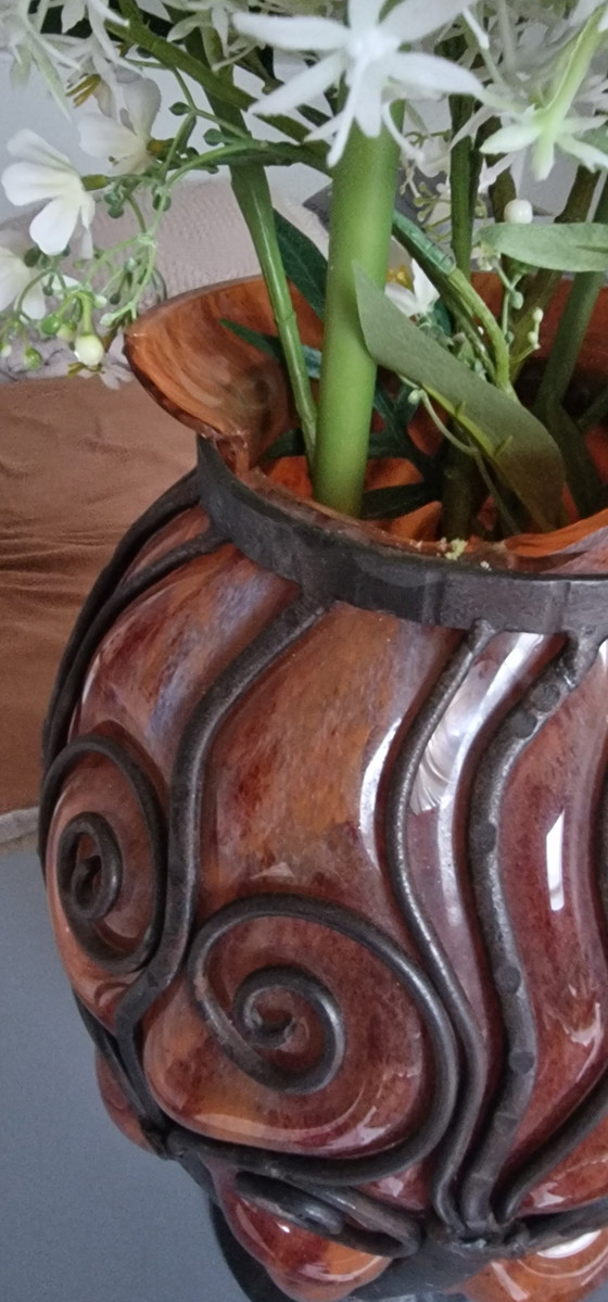 Image 1 of Schöne Restaurierung Objekt Louis Majorelle Vase Art Deco 1920