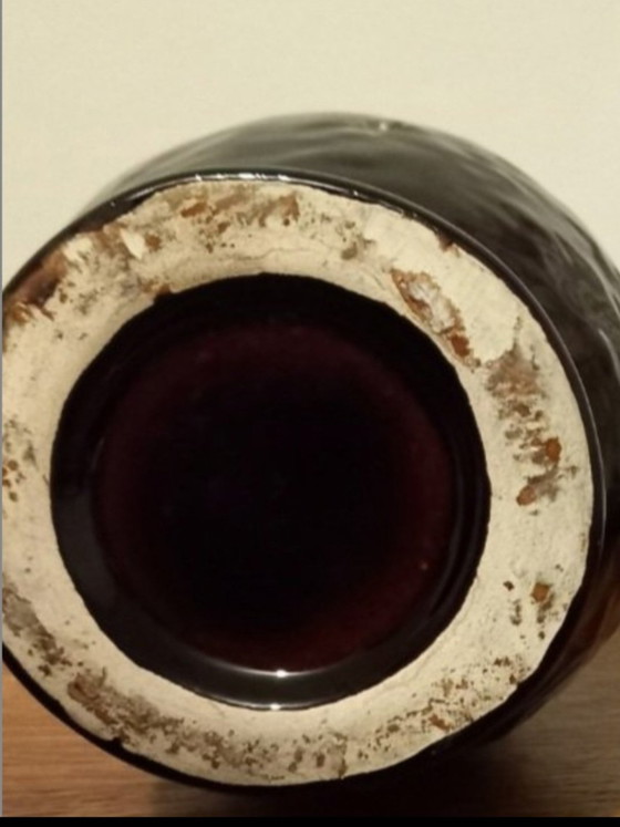 Image 1 of Large Vintage Art Vase "Fat Lava" – Handmade Ceramic – 32 cm – Incised Signature