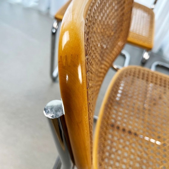 Image 1 of Set of 6 Cesca Chairs by Marcel Breuer for Gavina, 1960s