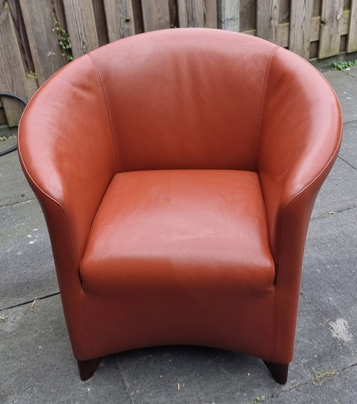 Wittmann Armchair – fauteuils, Leather, Wood