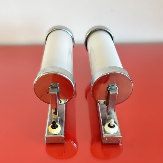 Image 1 of Funktionalistisches Set Nachttischlampen, Tschechoslowakei