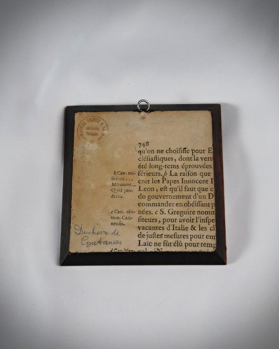 Image 1 of Retrato en miniatura pintado a mano de la duquesa de Coutances por Labille-Guiard Siglo XIX