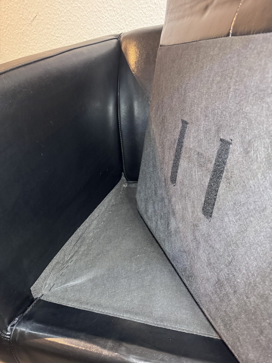 Rare fauteuil vintage IKEA Klippan en cuir véritable et chrome (1999) – Leather, Metal (photo 13 of 13)