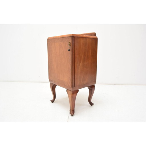 Mid-century Toalet wood night stand, Czechoslovakia 1950s