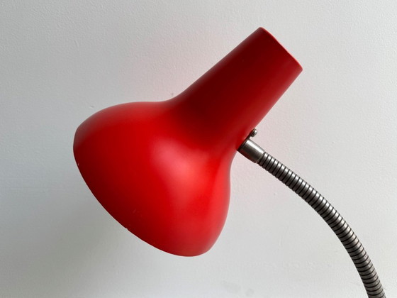 1x Lampada da scrivania grande in stile Mid-Century, rossa. – SIS, Lampade da scrivania, Metal (photo 5 of 8)