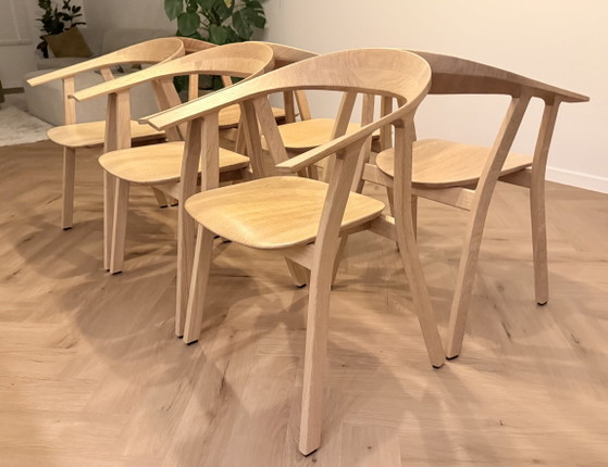 Image 1 of Fauteuil design Rhomb, Prosoria en chêne naturel (6 pièces)