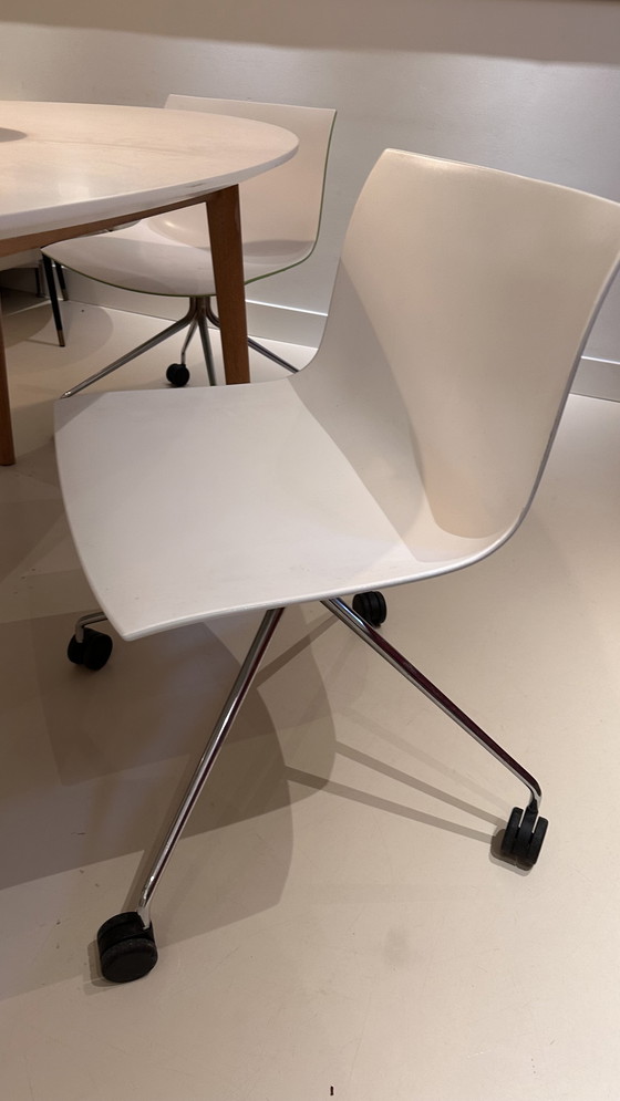 Image 1 of 7X Arper Catifa Chairs On Wheels