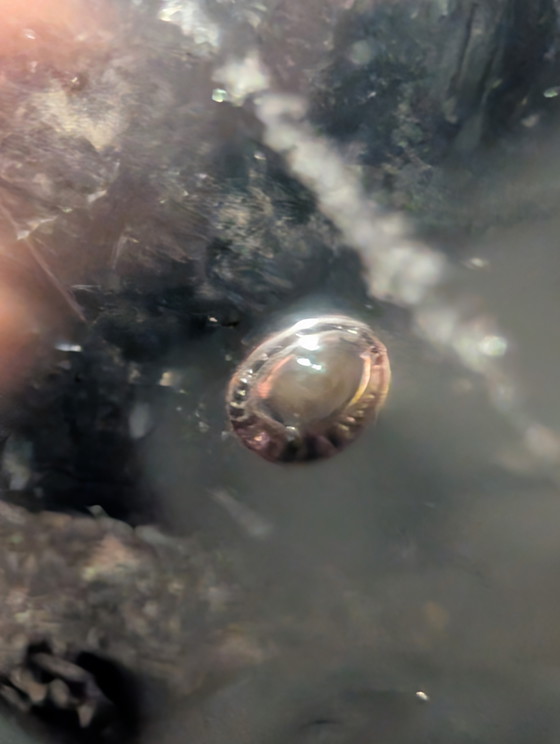 Image 1 of Lila Murano-Glas-Aschenbecher mit Bläschen