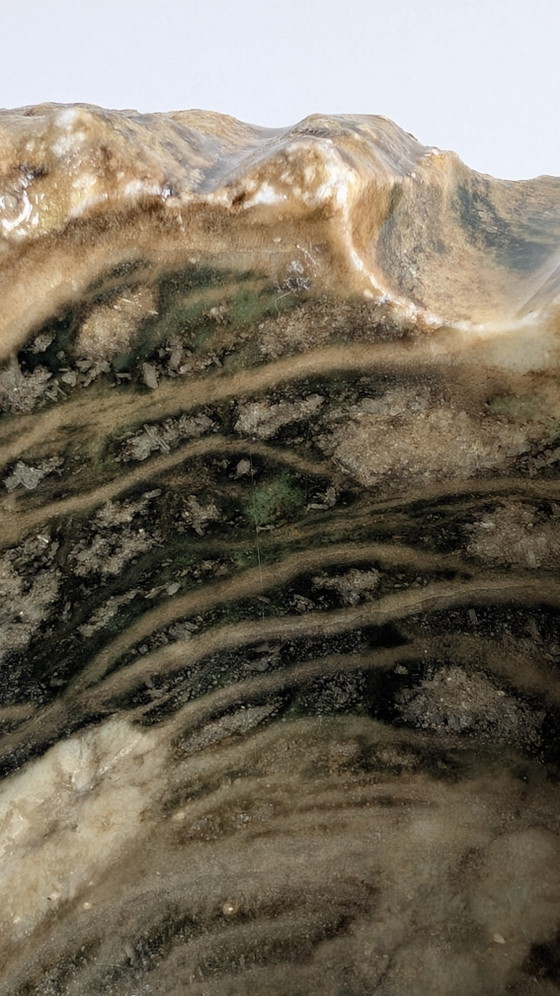 Image 1 of Brutalist Vintage Onyx Marble Ashtray / Vide-Poche – 1970s – 2.8 kg