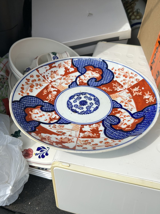 Image 1 of Japans Antiek Imari bord 30 centimeter uit 1868-1910
