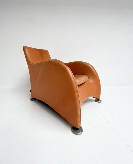 Image 1 of Montis Loge fauteuil met voetenbank van Gerard van den Berg, 1980's