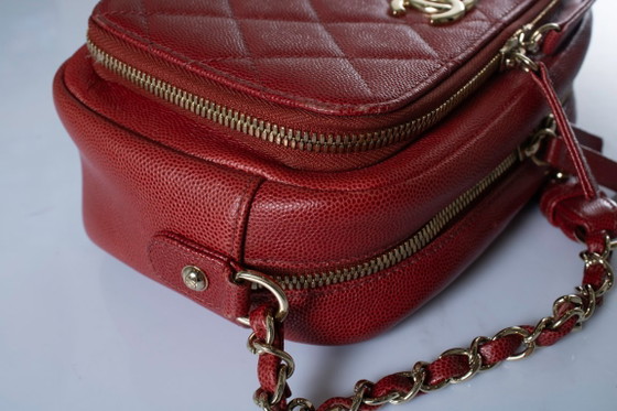 Image 1 of Chanel, Red leather business affinity camera case