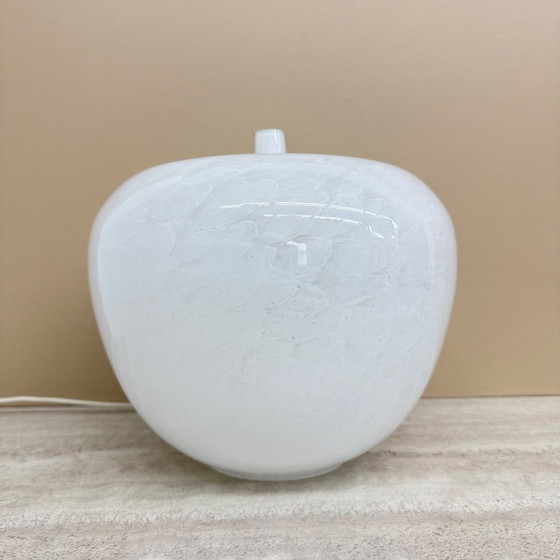 Image 1 of Vintage Eickmeier vintage glass table lamp apple shaped , 1970s