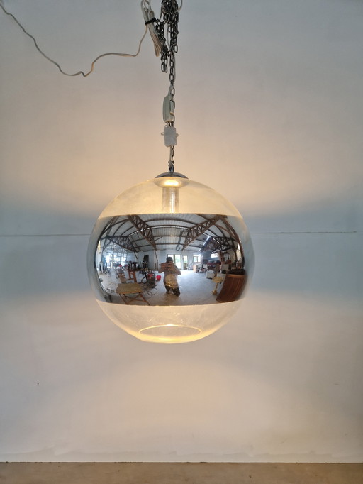 Vintage-Spiegelkugel-Lampe