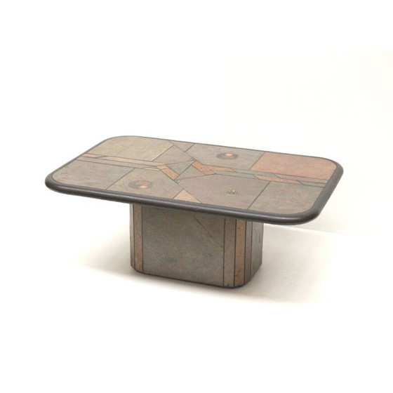 Image 1 of Vintage Brutalist salontafel van Fedam uit de jaren ’80