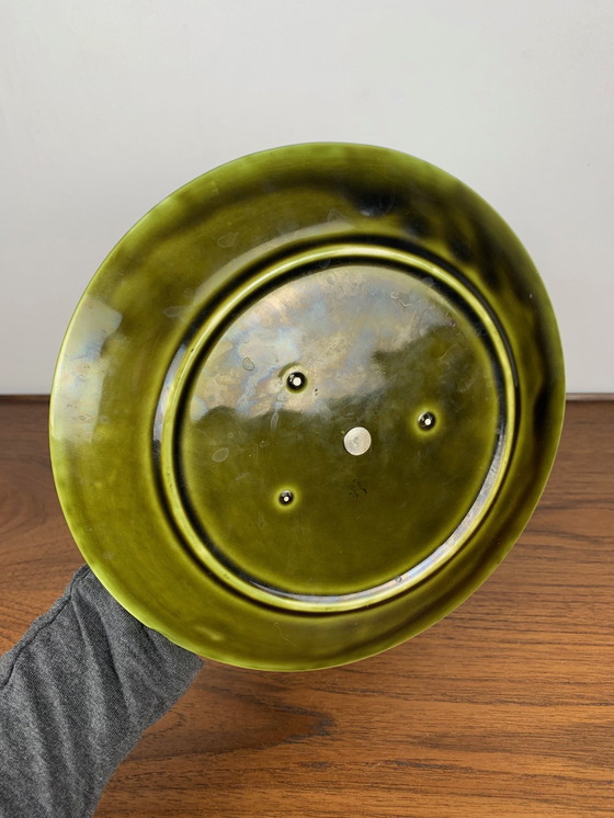 Image 1 of Vassoio/piatto in maiolica a due livelli, Sarreguemines, inizio XX secolo