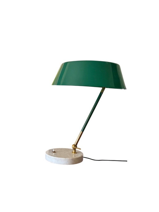 Mid-century green table lamp, Stilux Milano Italy, 1960s