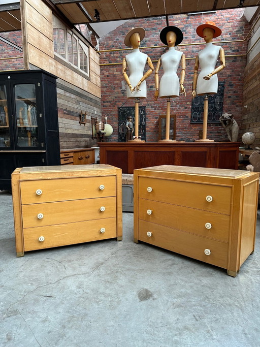 Paire De Commodes D’Hotel Années 80