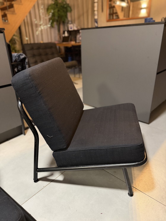 Image 1 of Set di 2 pezzi Artifort Dux stoelen zwarte kussens