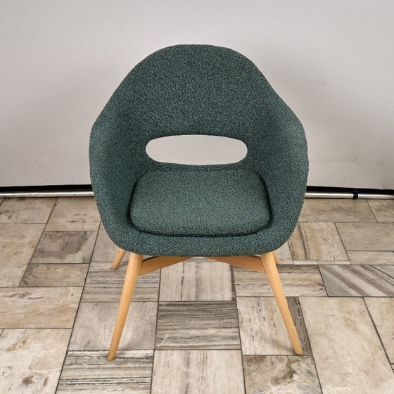 Image 1 of Vintage Shell Lounge Chair van Miroslav Navratil, jaren 60, Tsjechoslowakije