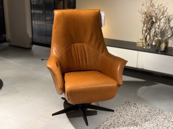 Deux fois TW174, De Toekomst, Fauteuils de relaxation, Cuir, Métal, Marron, Modern (photo 2 sur 6)