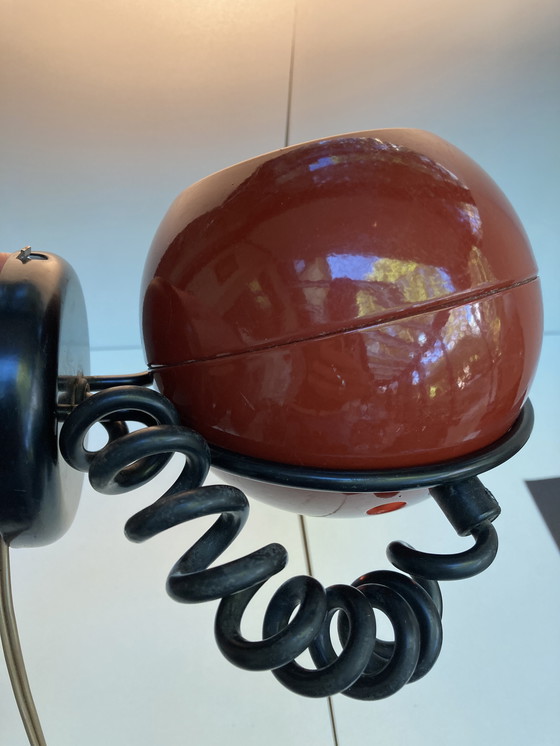 Image 1 of Lámpara de pared EYEBALL en metal de los años 70