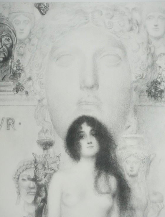 Gustav Klimt: De allegorie van de beeldhouwkunst, gesigneerde lithografie – Litho's & Zeefdrukken, Paper (photo 11 of 15)