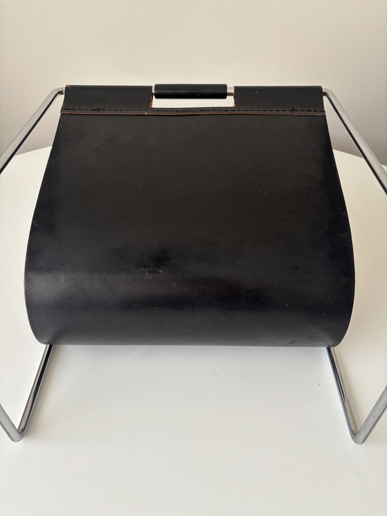 Image 1 of Porte-revues en cuir Dadime/Brabantia 1970