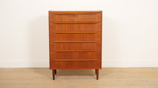 Vintage Danish chest of drawers | Teak | 6 drawers | 108 cm