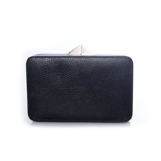 Image 1 of Poupee Couture/Rula Ghalayini, pochette in pelle con filtri colorati in un motivo semipermeabile.