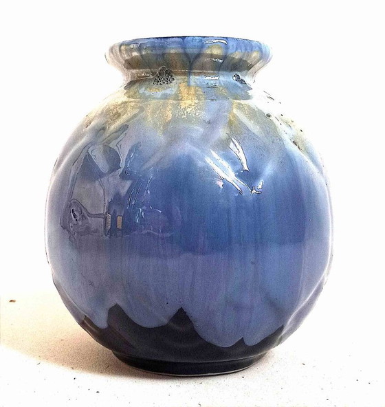 Image 1 of Art Deco slip vase Height 19.3 cm