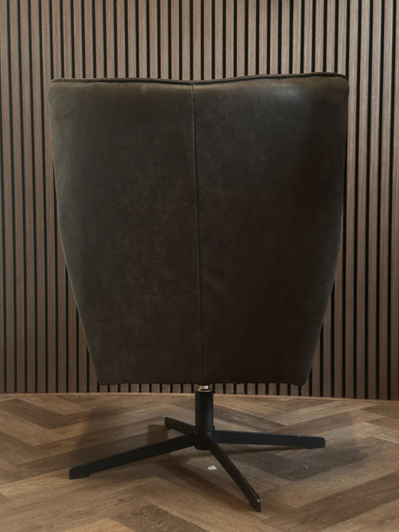 Draai Fauteuil Moos Graphite 80x75cm – Sitdesign, Draaistoelen, Textile (photo 6 of 8)