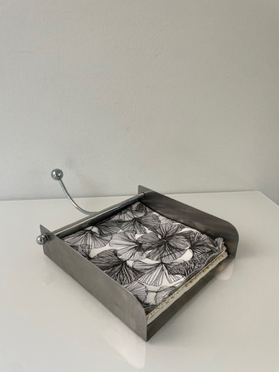 Image 1 of Portatovaglioli in acciaio inox con peso integrato – design elegante