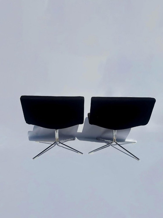 Offecct Bond Poltrone Lounge, Design Jean-Marie Massaud, Tessile, Cromo, Nero, Modern (foto 5 di 7)