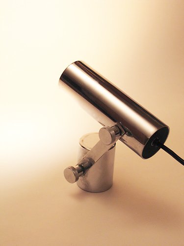 Image 1 of Lampada da tavolo vintage anni '60 in metallo e cromo