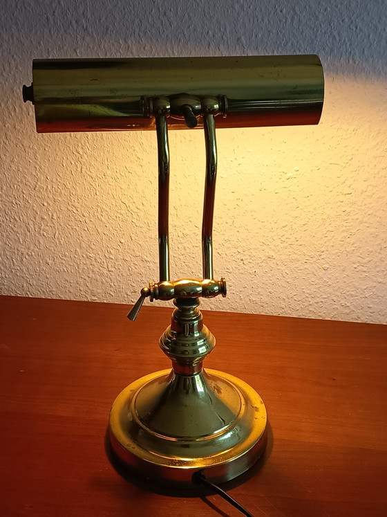 Bankierslamp - messing – Basco Lighting, Bureaulampen, Metal, Brass (photo 4 of 15)