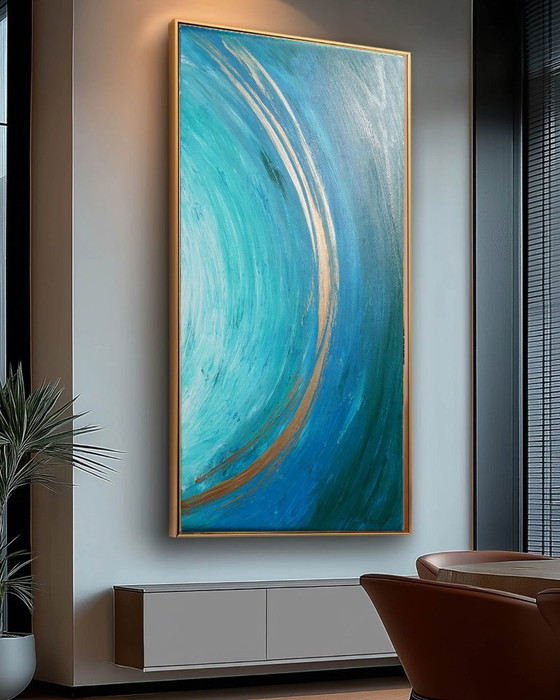 Abstract A1463 - Large Original Painting – Paintings & Drawings, Canvas (photo 2 of 15)